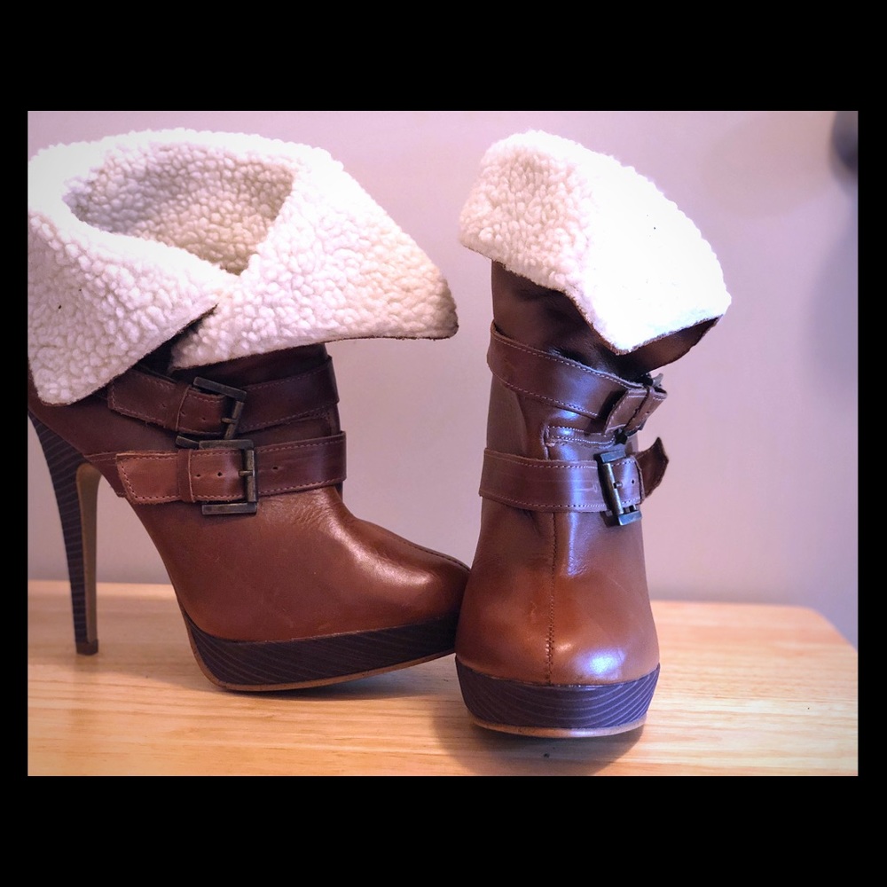 Winter fur bootie
